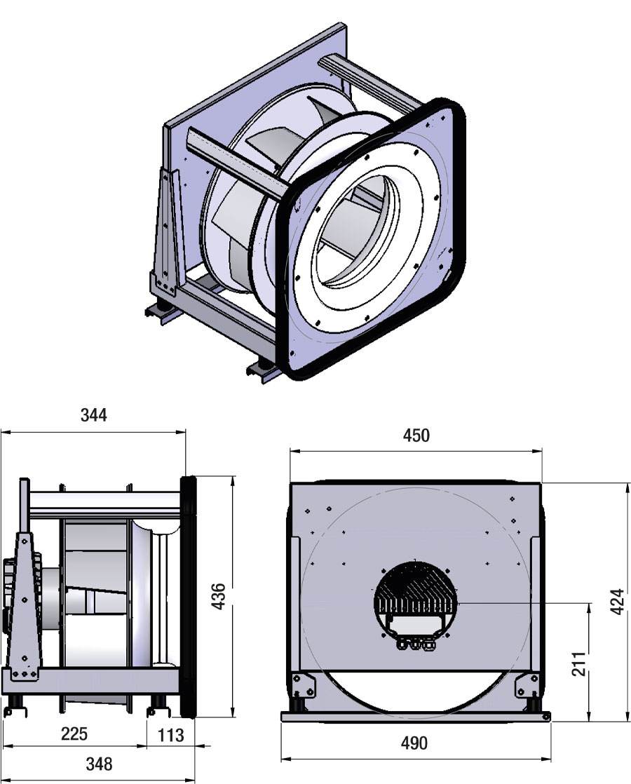 Ritning Kammar 355-2250EC