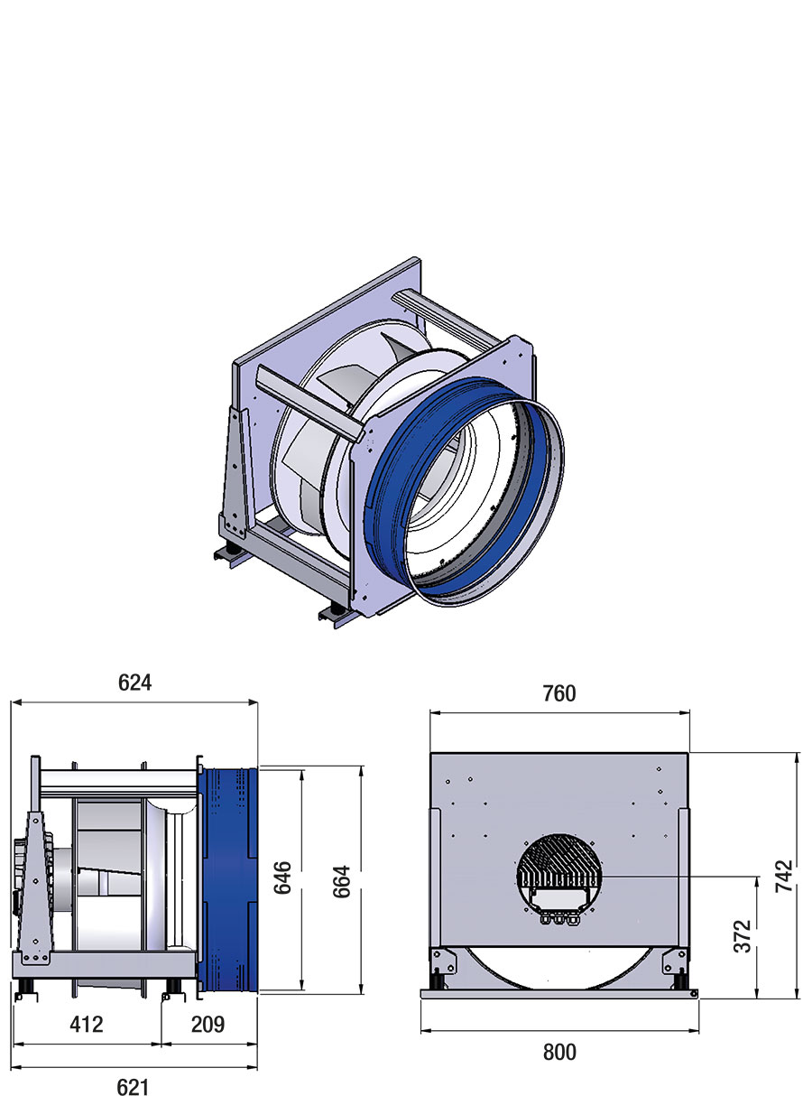 Ritning Kammar 630-1380EC dukstos