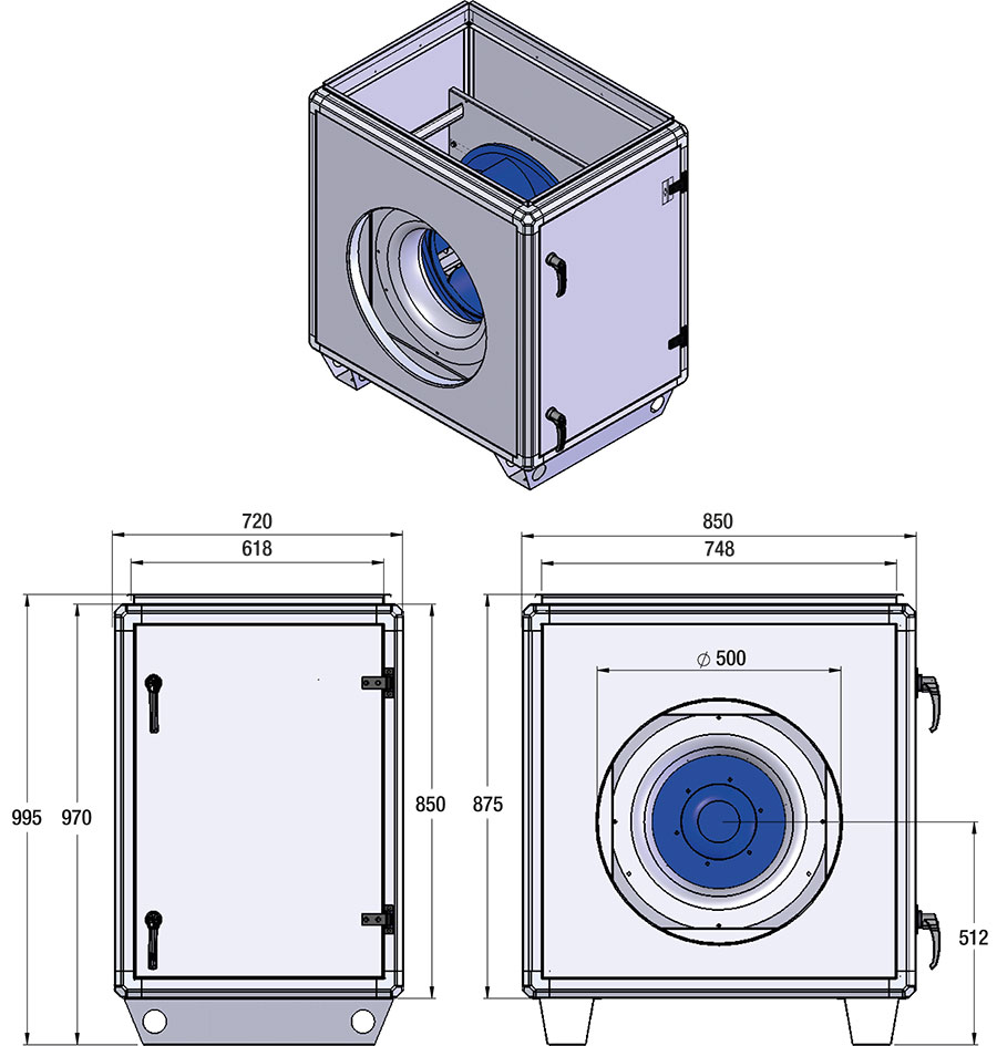 Ritning Kanal 450-2800EC
