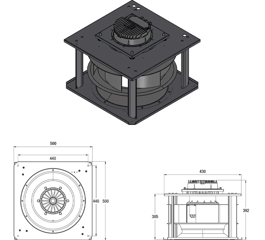 Ritning Modul 355-3025EC