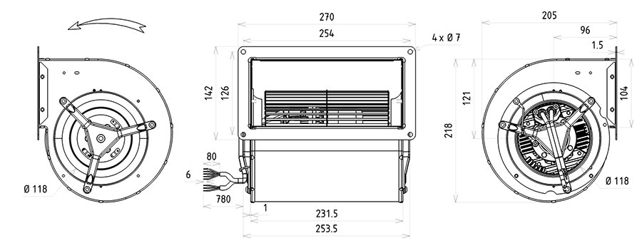 Ritning GDSV8 146x188L