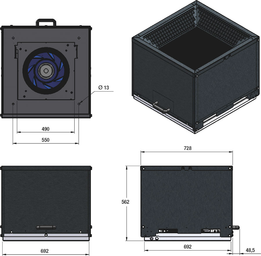 Ritning Tak 400-2125EC